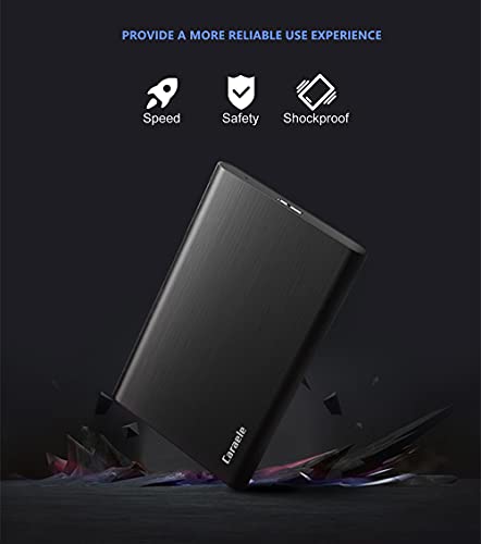 750GB Ultra Slim Portable External Hard Drive USB3.0 for PC, Mac, Xbox, PS4 (Black) C665600