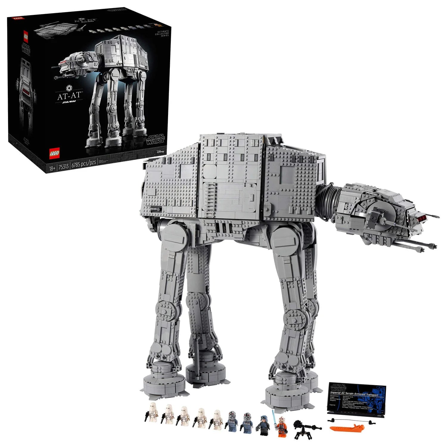 LEGO Star Wars AT-AT 75313 Creative Building Kit; Impressive Star Wars Collectible for Adults and the Best Holiday Gift, Birthday Present or Special Treat for Star Wars Fans (6,785 Pieces)