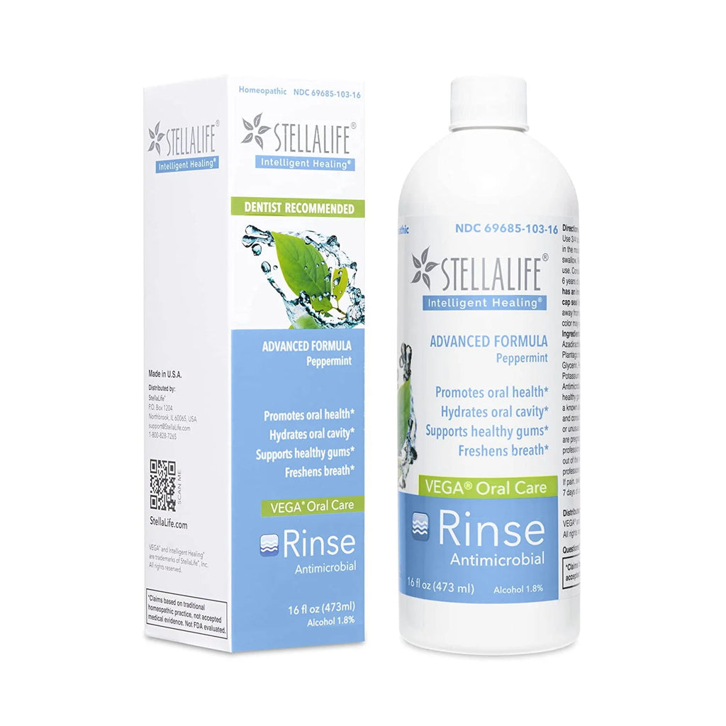 StellaLife VEGA Oral Care Peppermint Rinse for Dry Mouth E481746