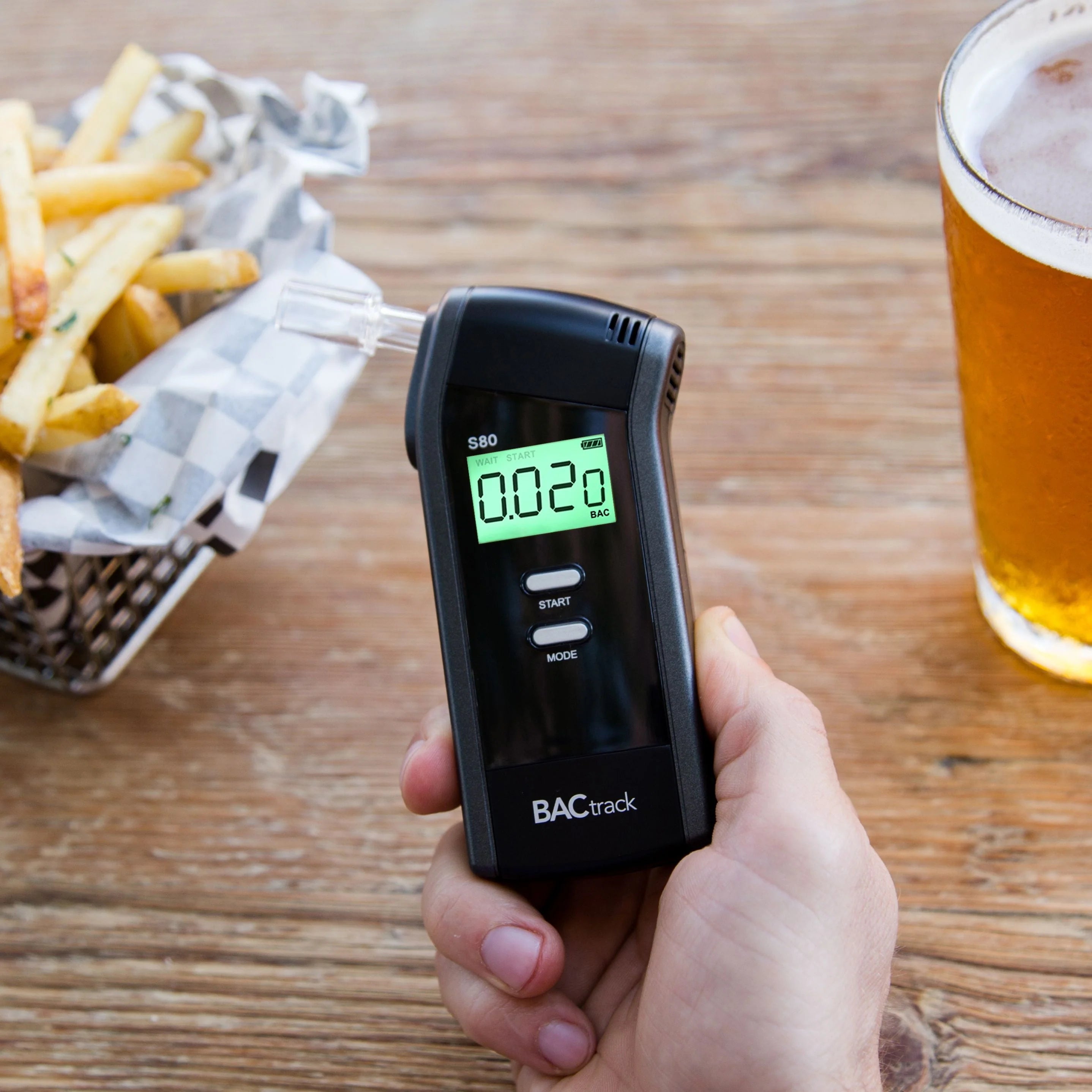 BACtrack S80 Breathalyzer Portable Alcohol Tester, FDA Cleared W8389