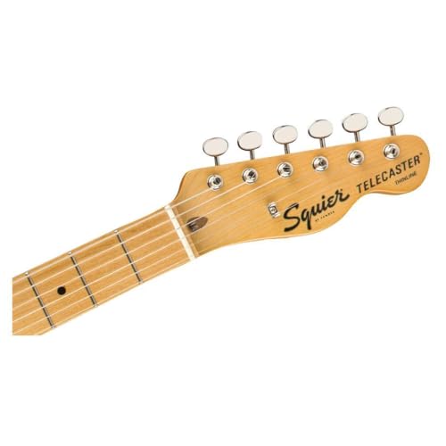 Squier Classic Vibe 70s Thinline Telecaster Electric Guitar Natural Maple Fingerboard W3907