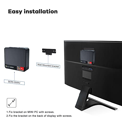Beelink SER5 Mini PC AMD Ryzen 5 5500U 32GB DDR4 500GB NVMe SSD H29671