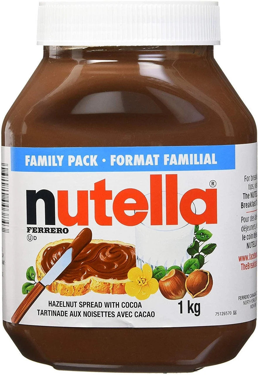 Nutella Hazelnut Chocolate Spread, 1kg G19455