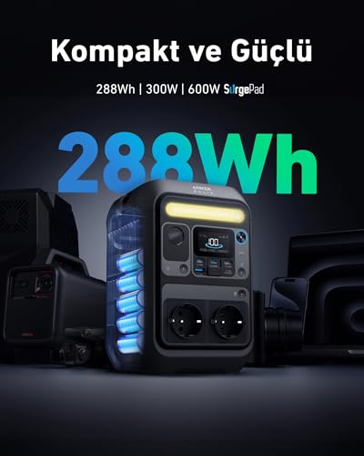 Anker SOLIX C300X Portable Power Station 288Wh 600W L506529