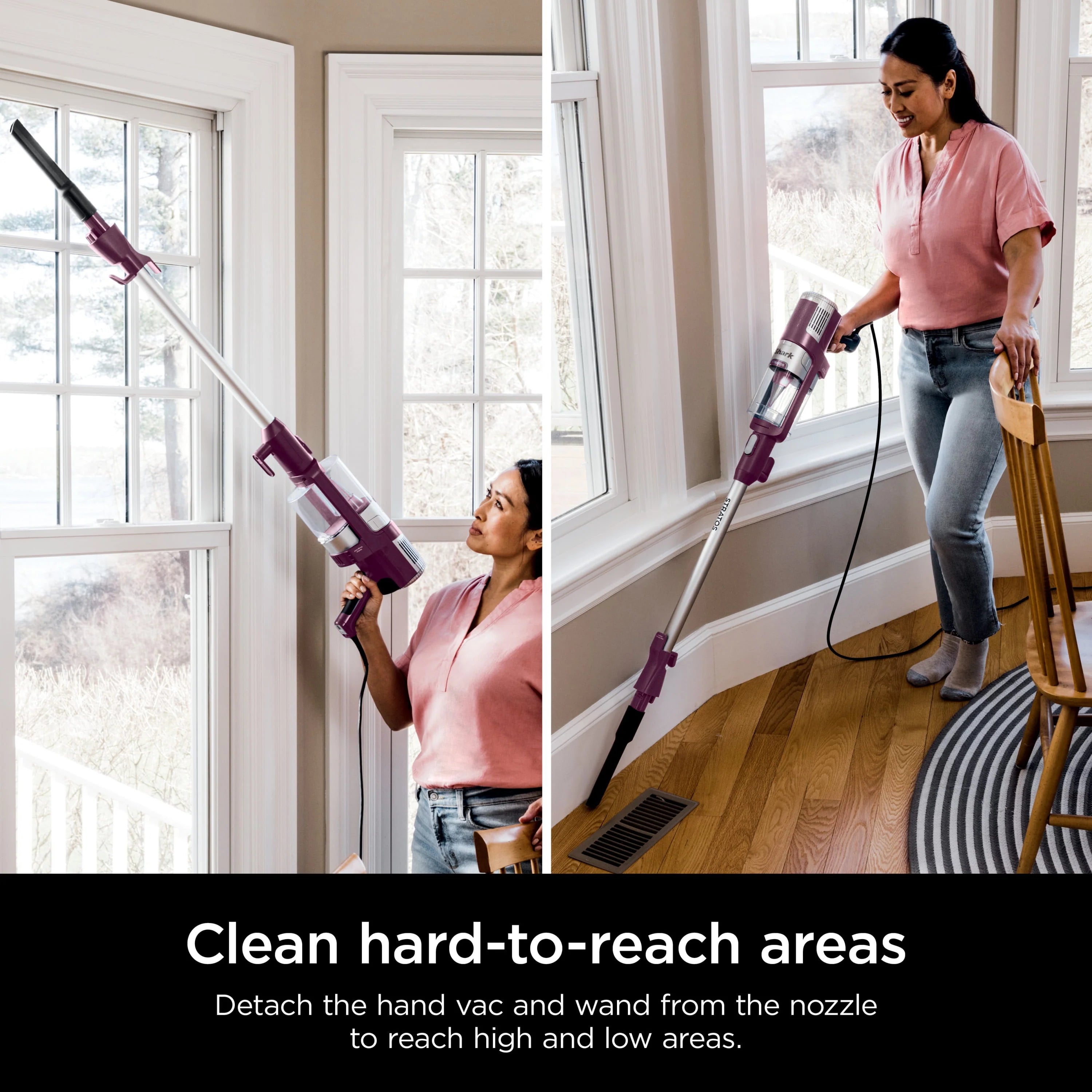 Shark Stratos UltraLight Corded Stick Vacuum with DuoClean PowerFins HairPro G8283