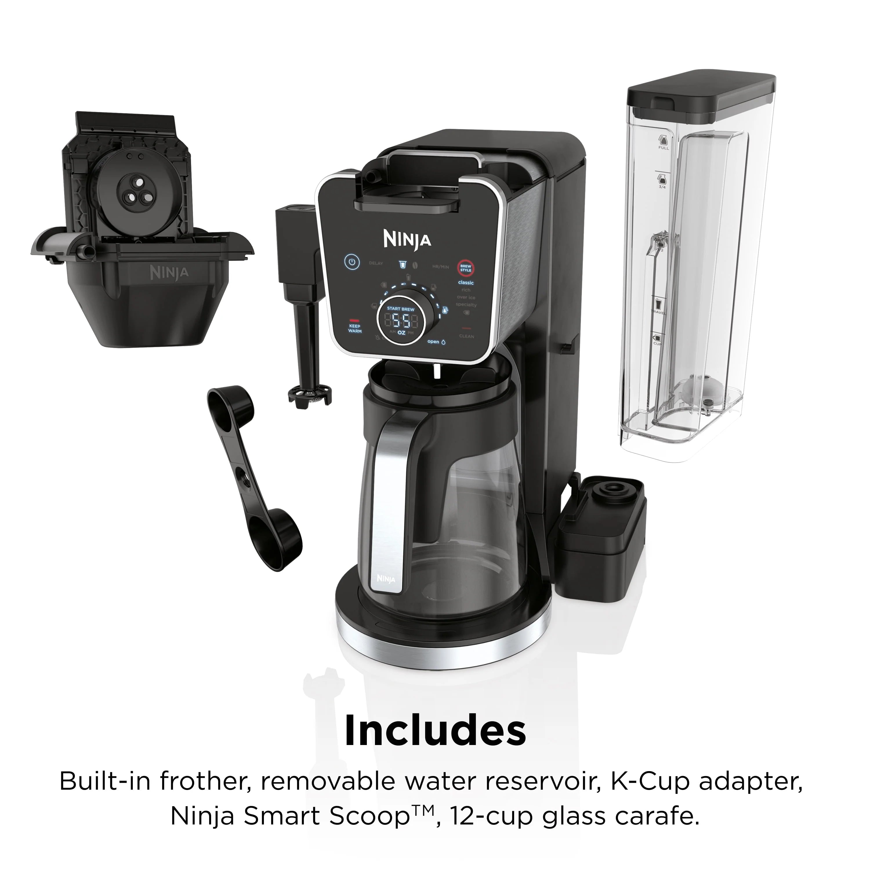 Ninja CFP300 DualBrew Specialty Coffee System, 12-Cup Drip Coffee Maker S172