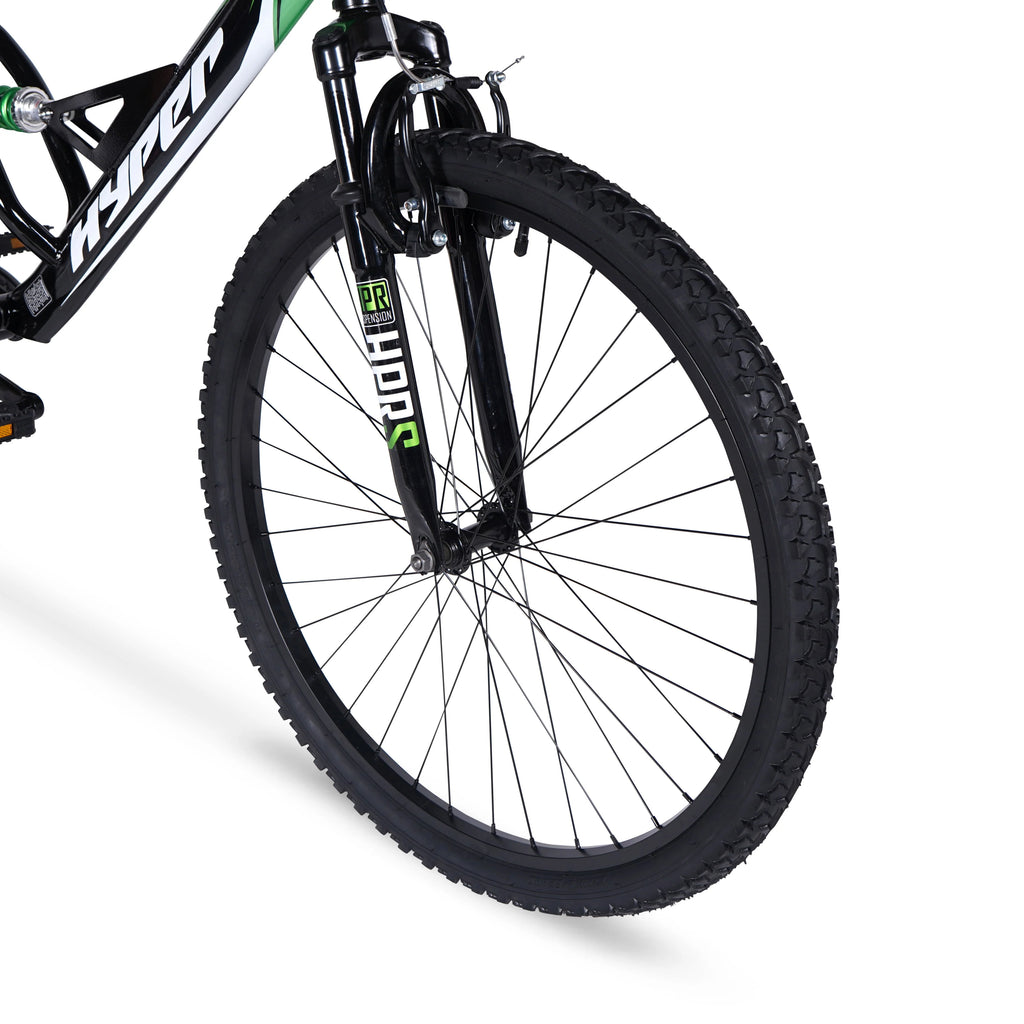 Hyper Bicycles Men's 26 Shocker Mountain Bike, Black/Red A719827