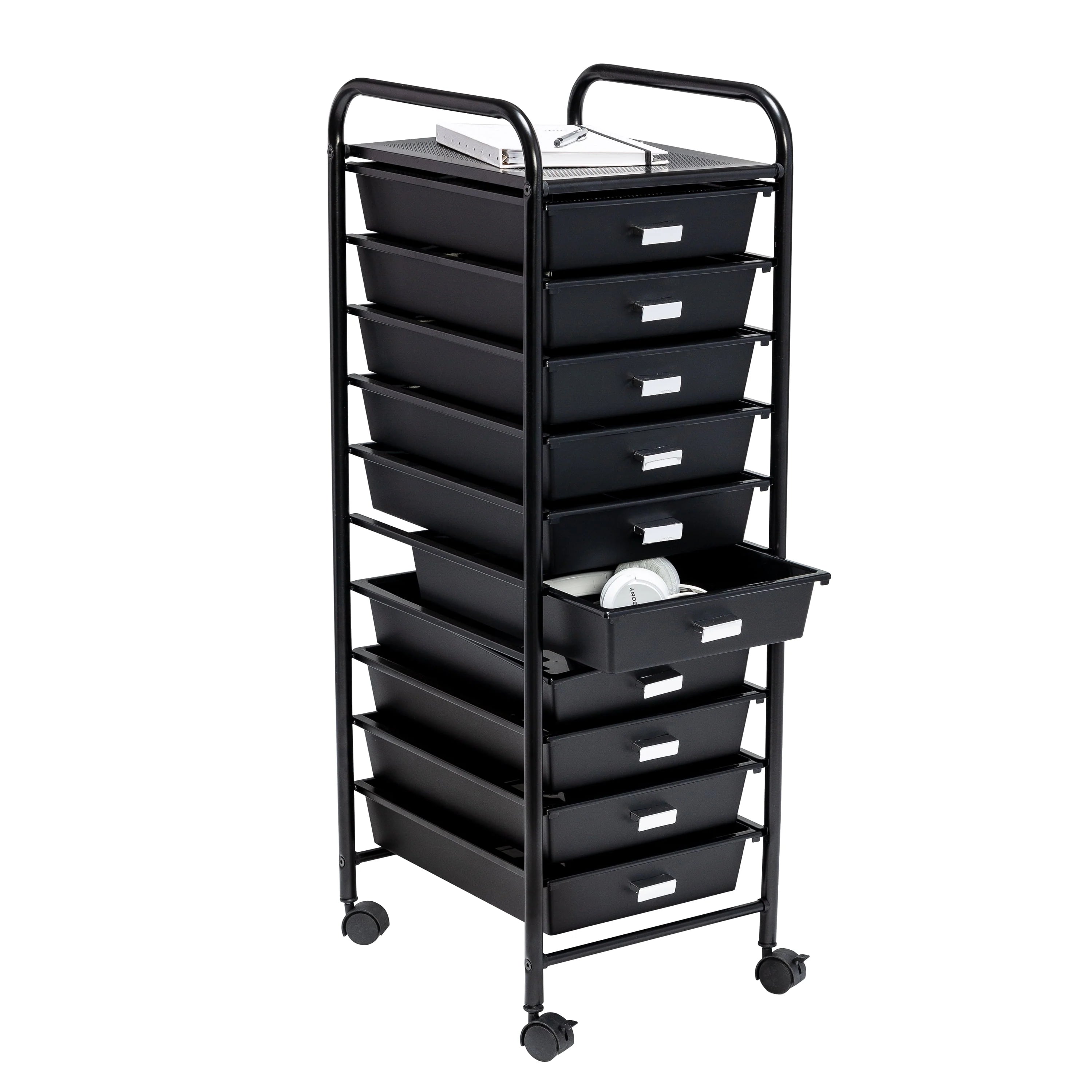 Honey-Can-Do 10-Drawer Rolling Cart, Rainbow N1365