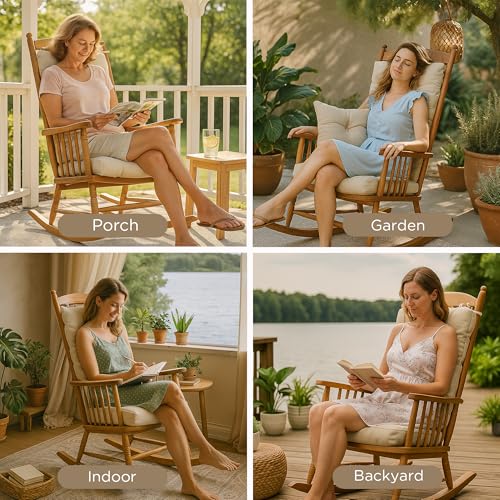 Codi Outdoor Rocking Chair Cushion, Water Resistant, Sage 1PK P38027