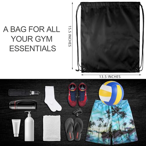GoodtoU 40 Pack Drawstring Backpacks Waterproof Nylon Cinch Bags for School Gym N792
