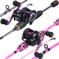 Sougayilang Casting Fishing Rod and Fishing Reel Combo Fishing Kit