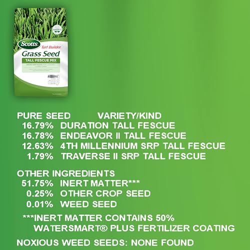 Scotts Turf Builder Tall Fescue Grass Seed Mix with Fertilizer, 5.6 lbs Z3696