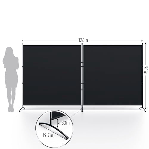 Room Divider Folding Privacy Screens, 3 Panel Portable Partition Q514484