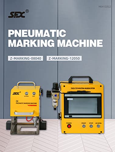 100W Pneumatic Dot Peen Metal Engraving Machine 120x50mm R68031