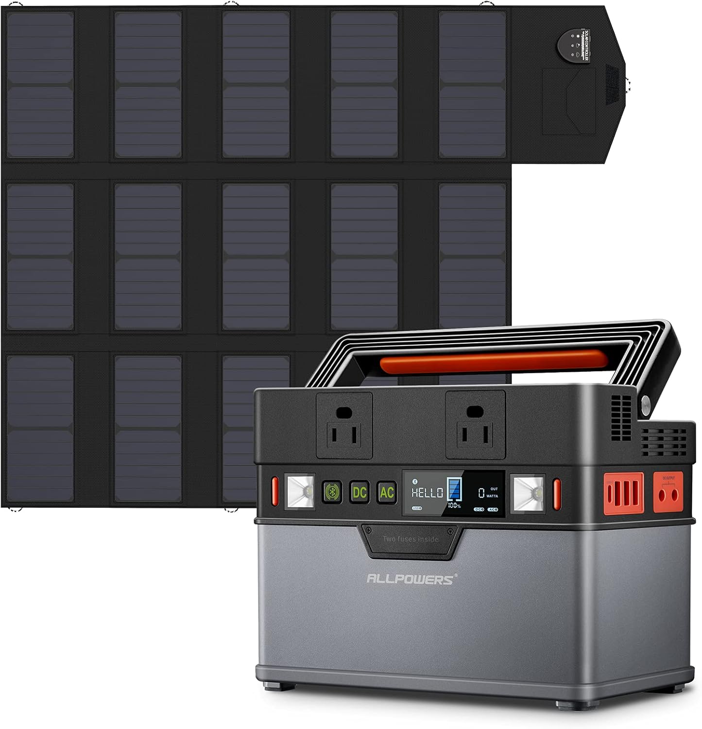 ALLPOWERS Portable Power Station 500W Solar Generator 606Wh Backup Battery B7518