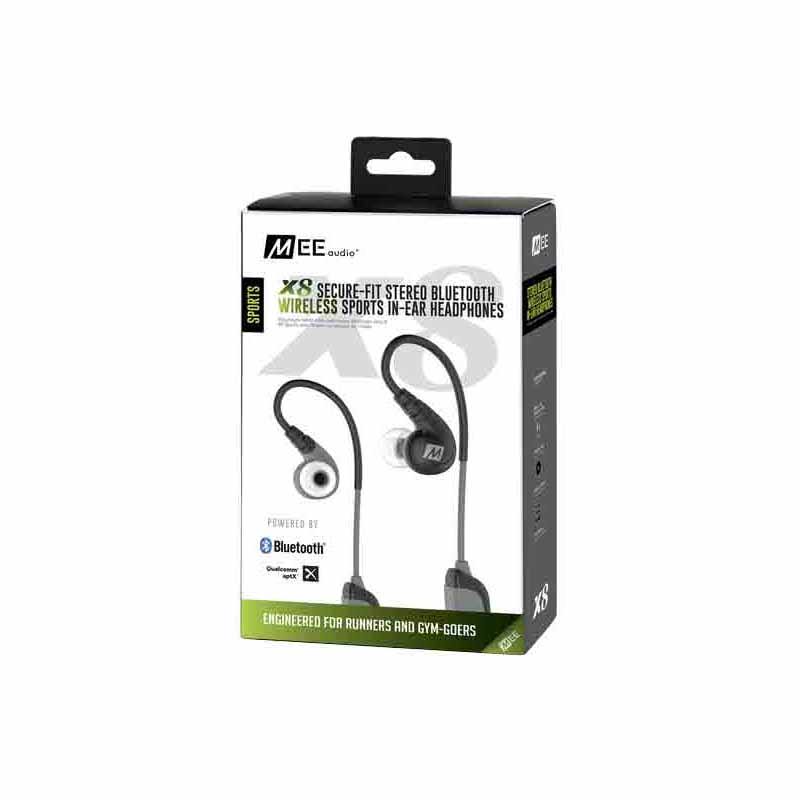 Mee Audio X8 Secure-Fit Bluetooth Wireless Sports In-Ear Headphones T2233