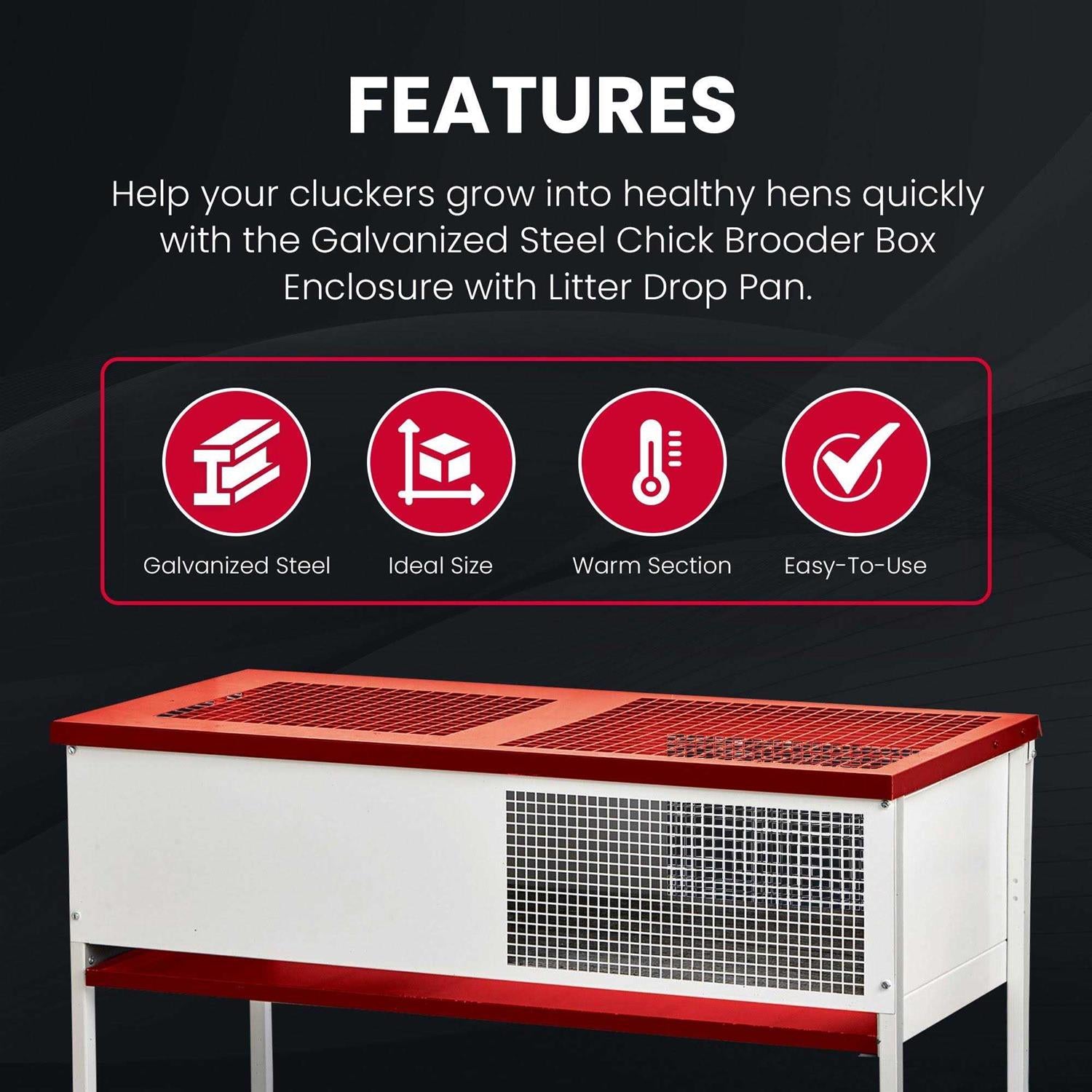 Little Giant Galvanized Chick Brooder Box D486