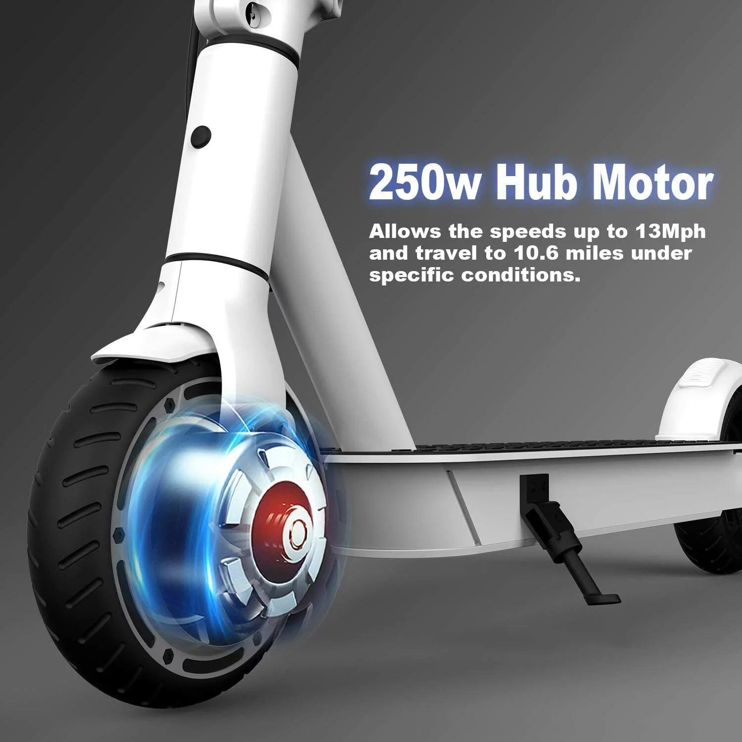 Hiboy S2 Lite Electric Scooter for Adults, 13 MPH, 10.6 Miles, Folding Commuter Scooter, Black (Refurbished) V721853