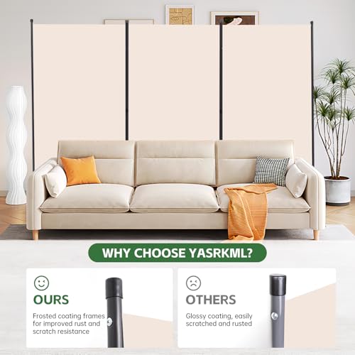 Room Divider Folding Privacy Screens, 3 Panel Portable Partition Q514484