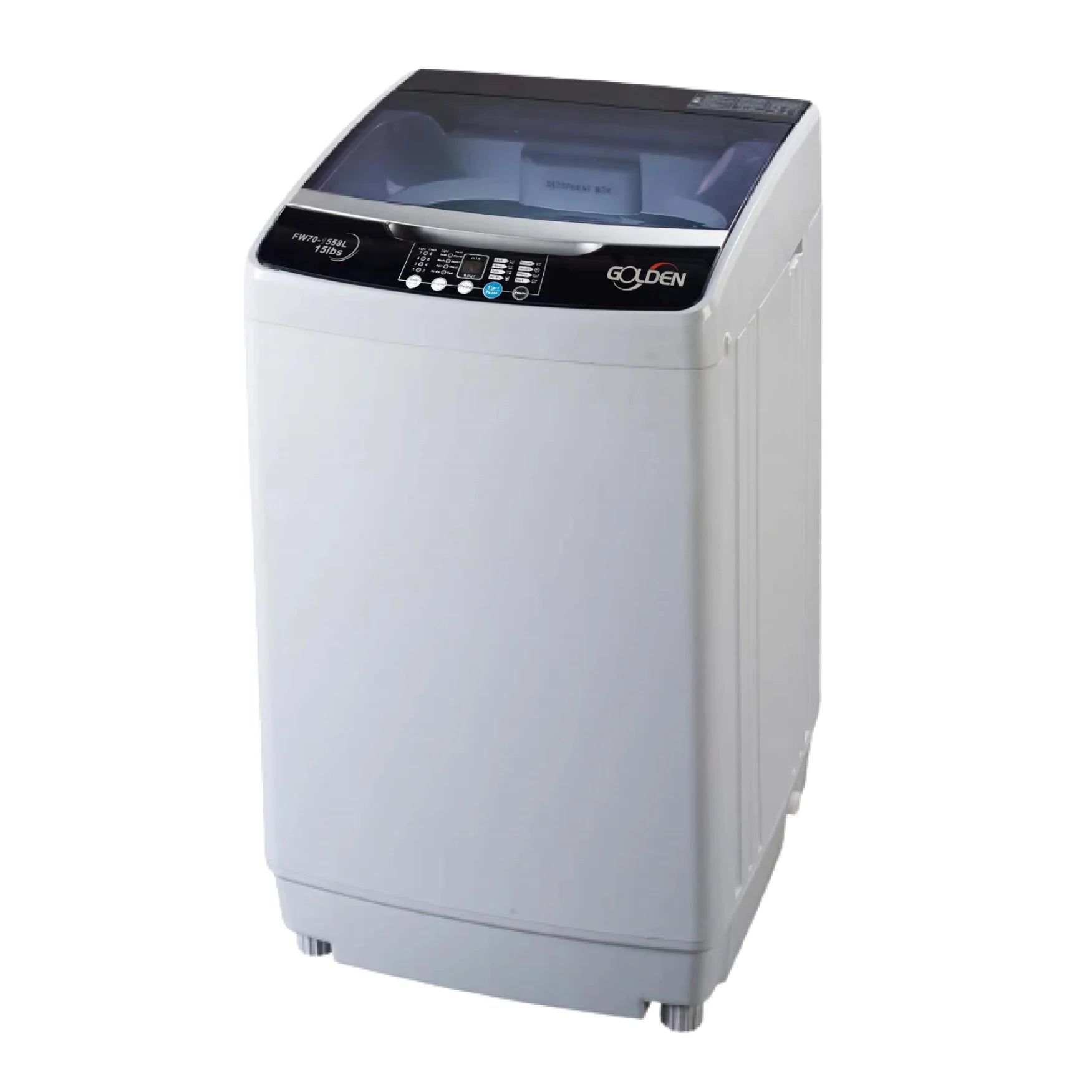 GOLDEN 15.4 lb Portable Washer Top Load with LED Display and Faucet Adapter T68893