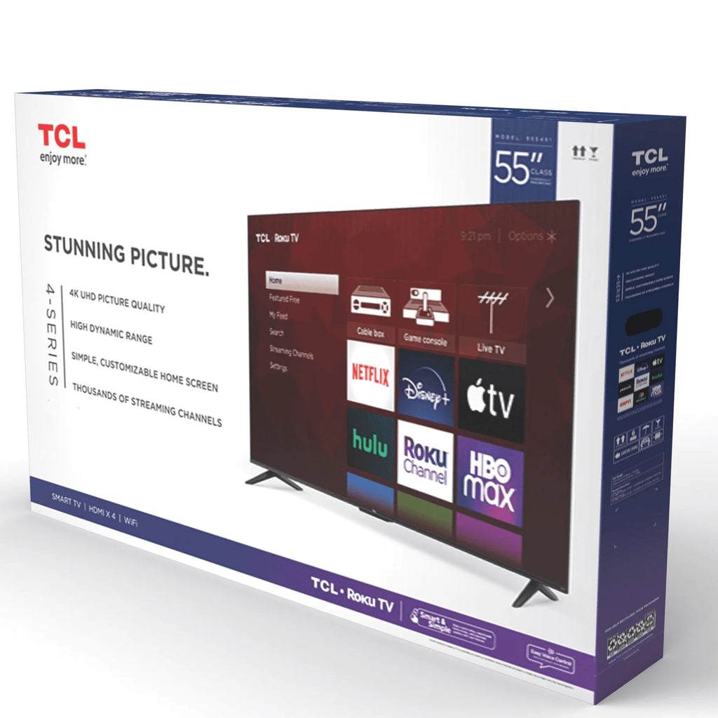TCL 55" Class 4-Series 4K UHD HDR Smart Roku TV H9212