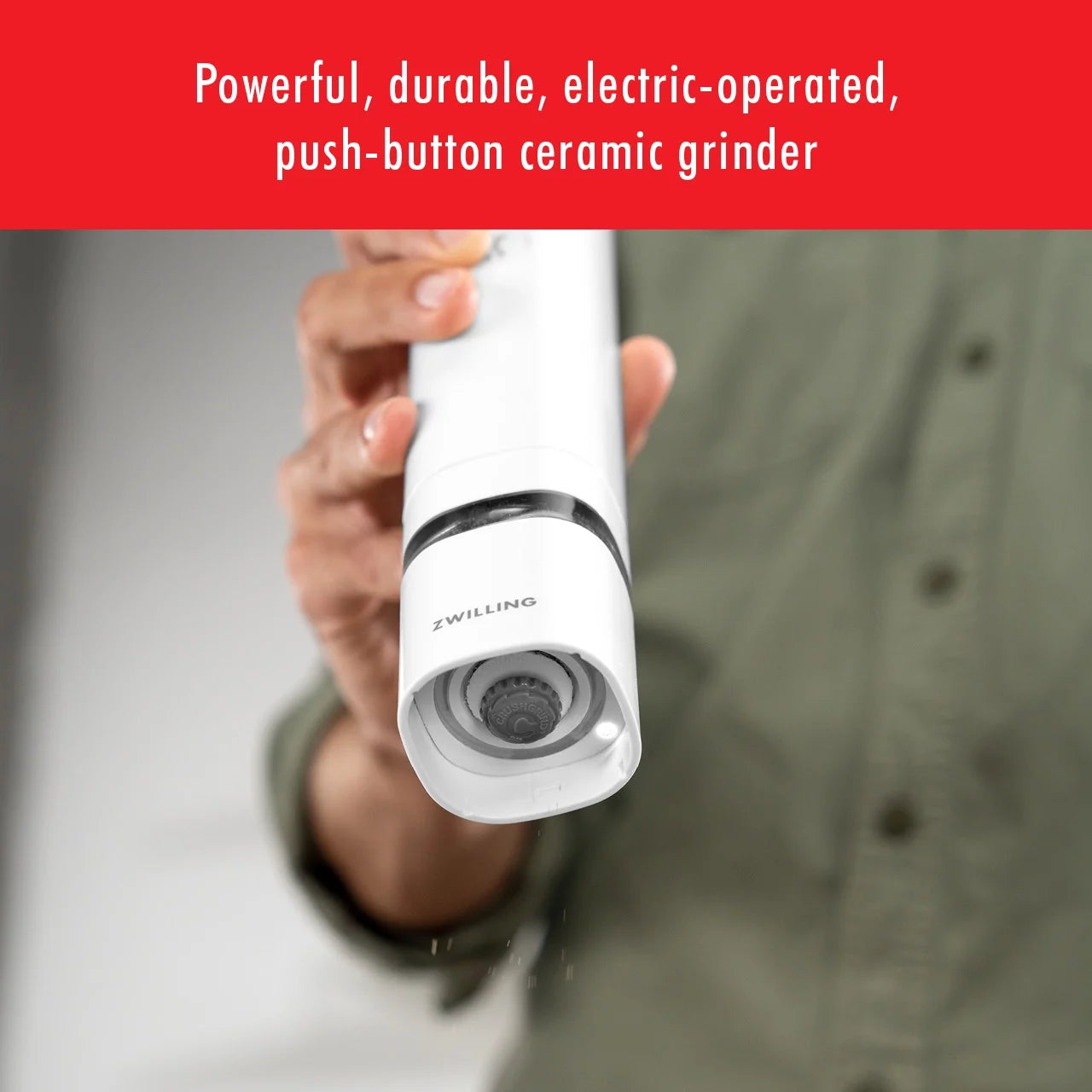 ZWILLING Enfinigy Electric Salt and Pepper Mill, White P408