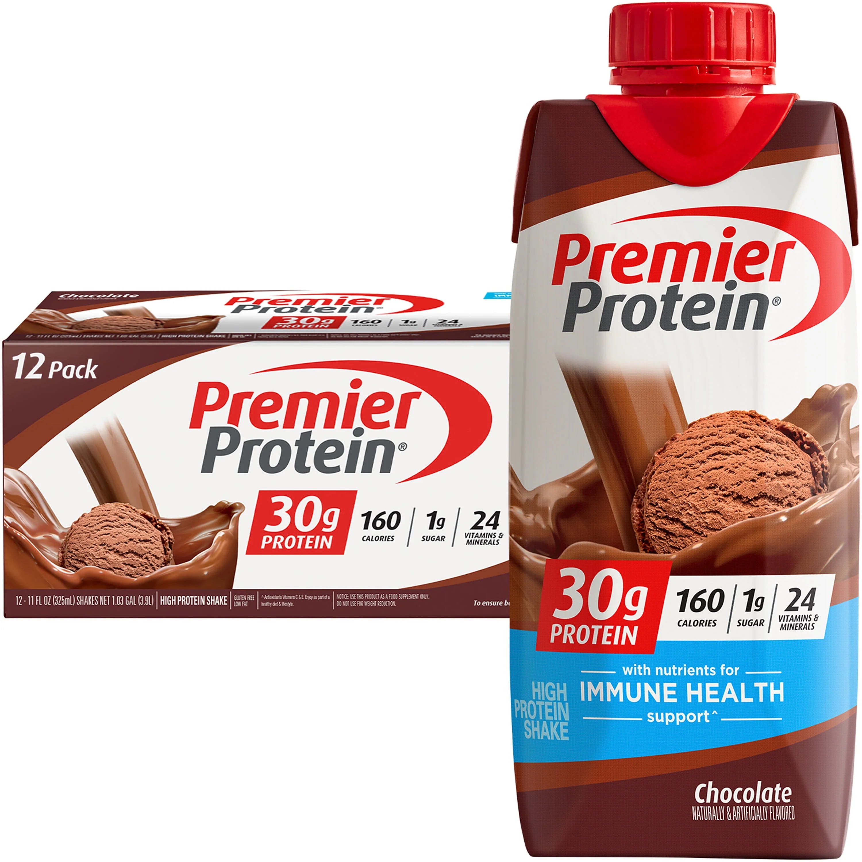 Premier Protein Shake, Café Latte, 30g Protein, 11 fl oz, 12 Ct P131720