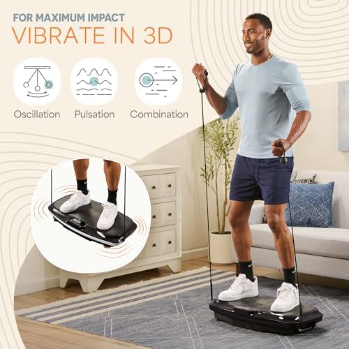 Lifepro Vibration Plate Exercise Machine with Magnetic Acupoints for Full Body Fitness A59153