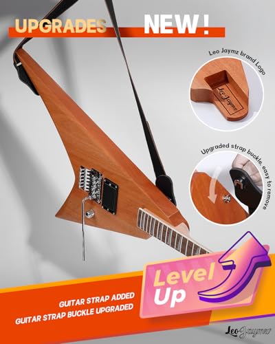 Leo Jaymz DIY Single Cut Electric Guitar Kit Mahogany Rosewood B148