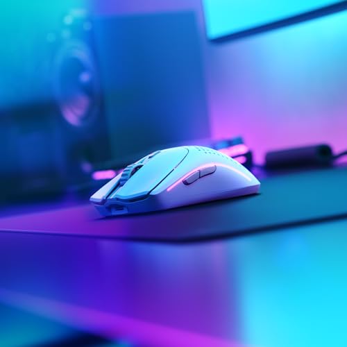 Glorious Gaming Model D 2 Wireless Ergonomic Mouse, 66g, White V612
