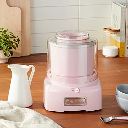 Cuisinart Ice Cream Maker, 1.5 Quart, Sorbet & Frozen Yogurt, ICE-21P1, White A833541
