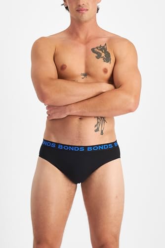 Bonds Classic Everyday Cotton Blend Brief Underwear for Men, 3-Pack N7748