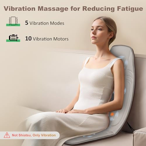 Vibration Back Massager with Heat for Chair E924824