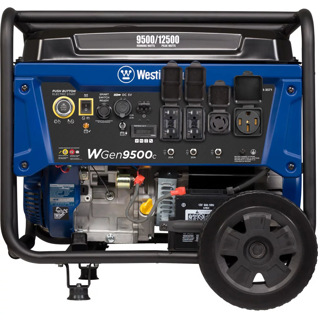 Westinghouse 12,500 Peak Watt Dual Fuel Portable Generator, Gas/Propane Y811