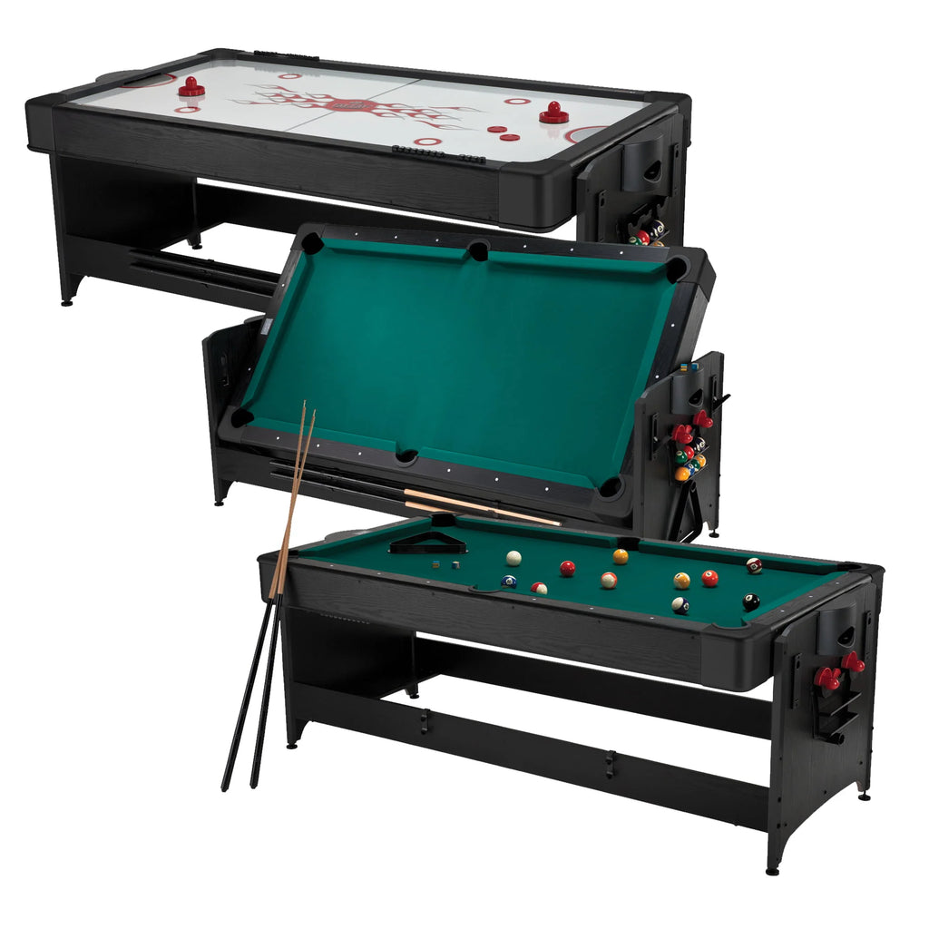 Fat Cat Pockey 7' 2-in-1 Billiards and Air Hockey Table M99974