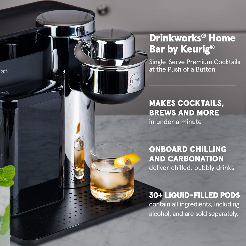 Drinkworks Home Bar Pro by Keurig, Single-Serve Cocktail Maker T509341