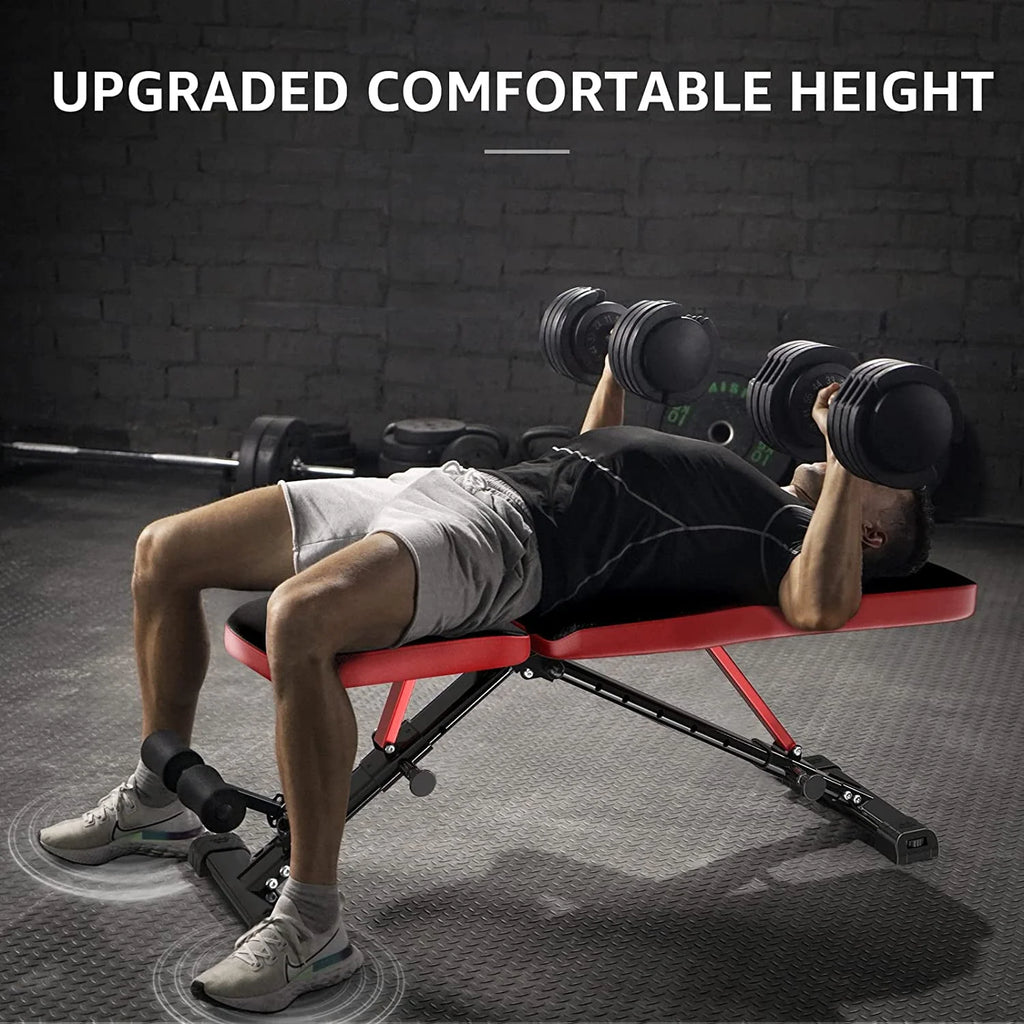 UPGO Adjustable Weight Bench 660lbs Foldable Workout Bench for Home E708