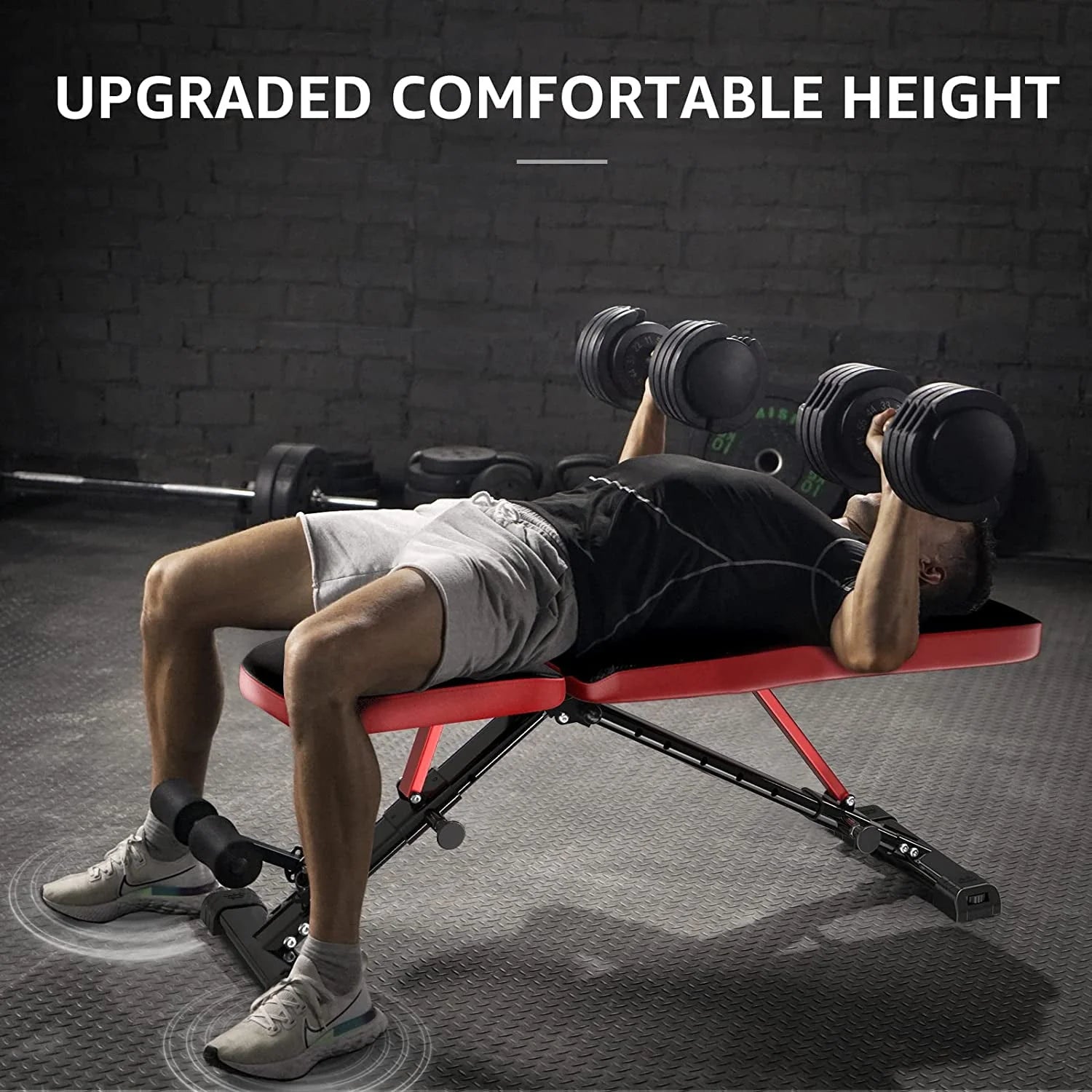UPGO Adjustable Weight Bench 660lbs Foldable Workout Bench for Home E708