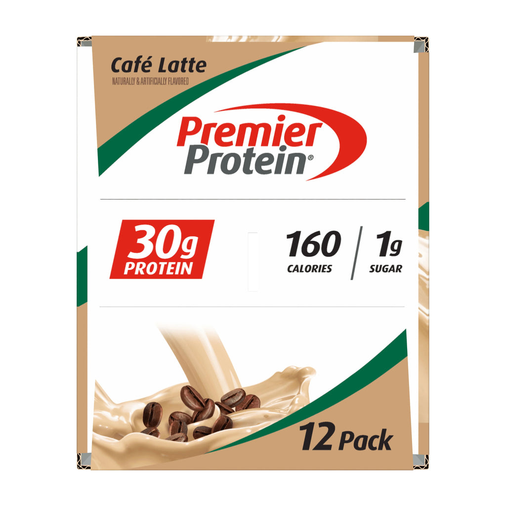 Premier Protein Shake, Café Latte, 30g Protein, 11 fl oz, 12 Ct P131720