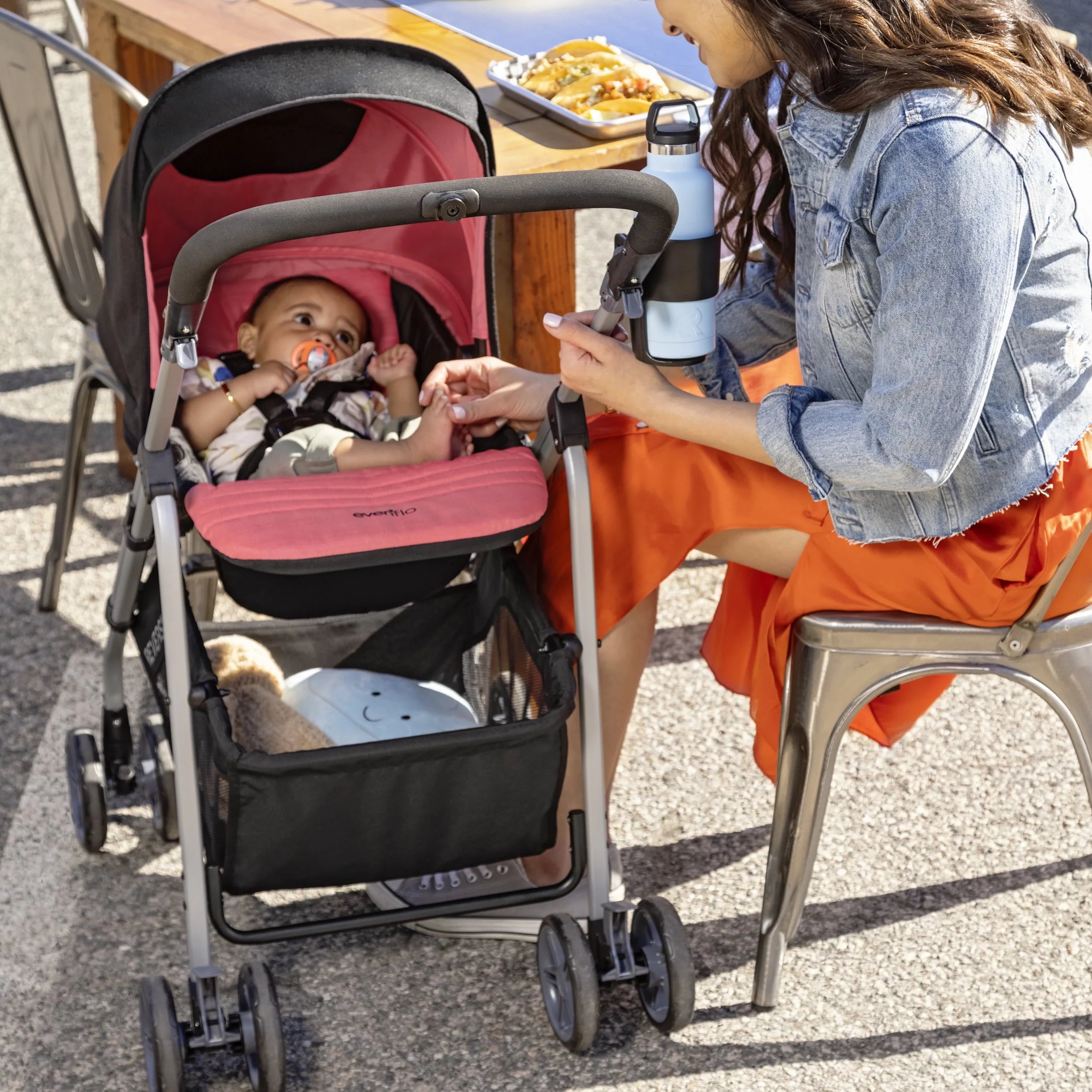 Evenflo Reversi Lightweight Reversible Stroller, Altair Black F135961