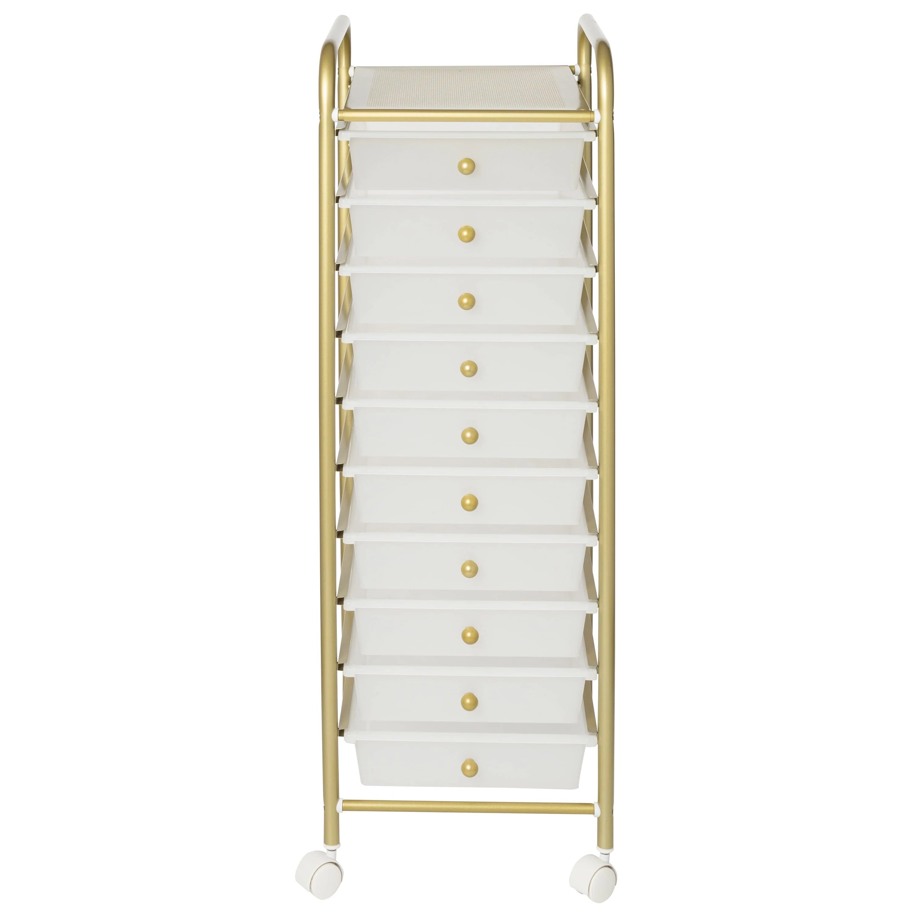 Honey-Can-Do 10-Drawer Rolling Cart, Rainbow N1365