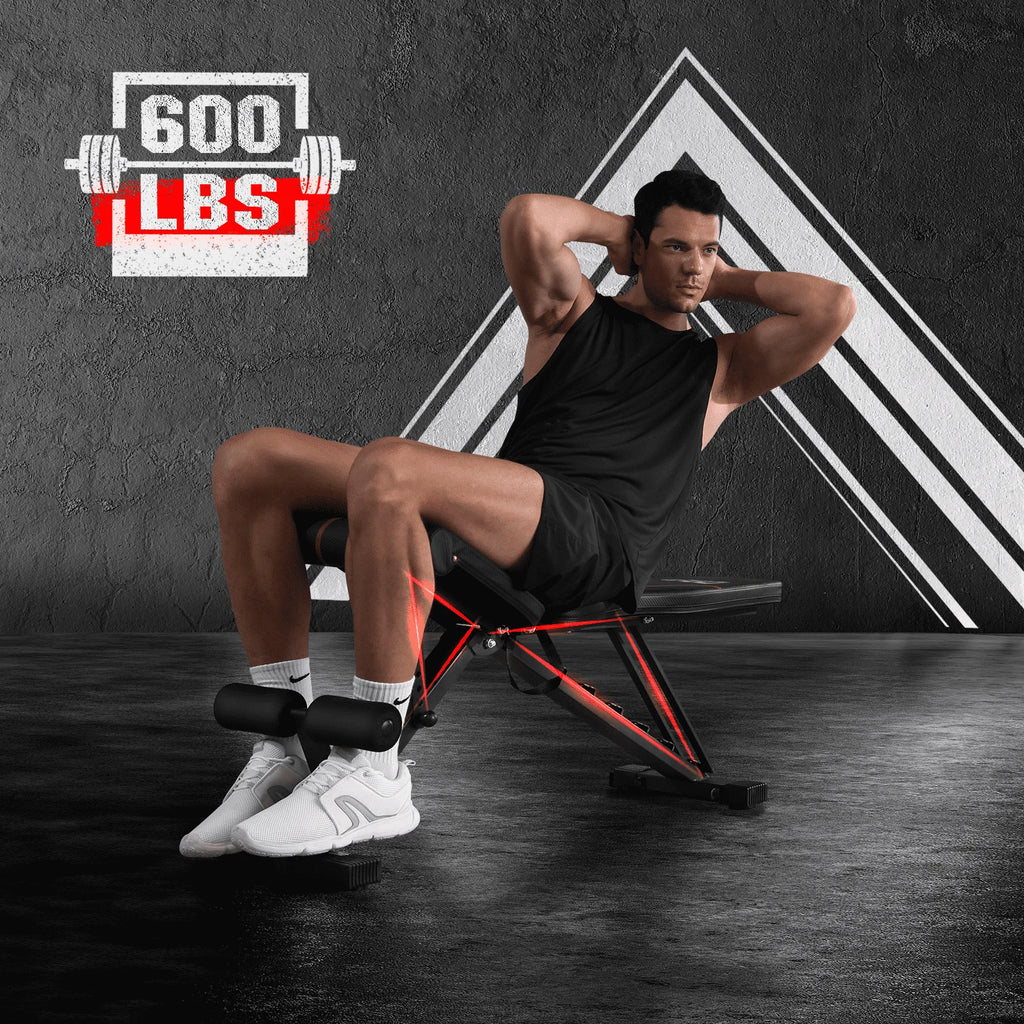 UPGO Adjustable Weight Bench 660lbs Foldable Workout Bench for Home E708