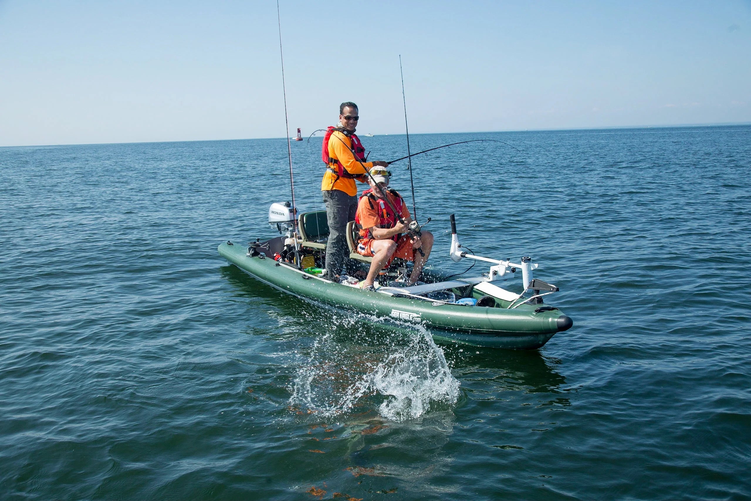 Sea Eagle FSK16 Inflatable Fish Skiff 16 Frameless Fishing Boat R37249