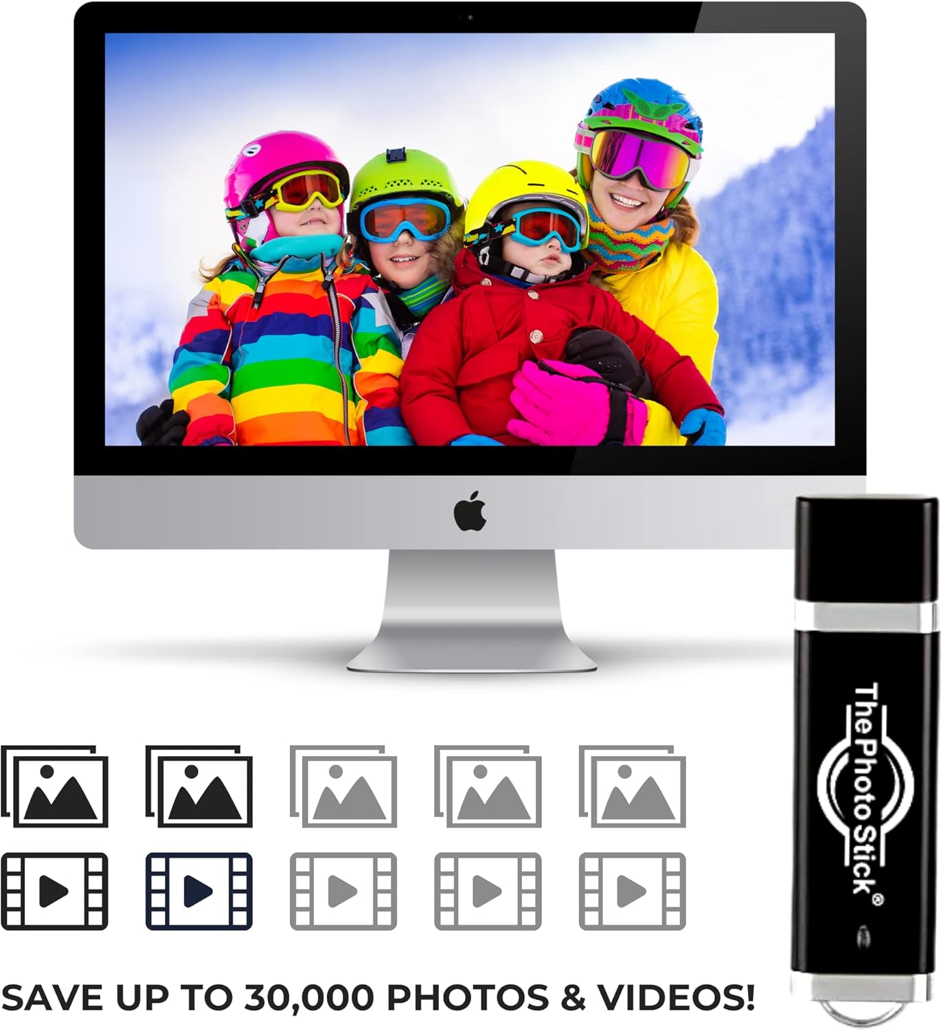 ThePhotoStick 128GB Photo and Video Backup, 2 Pack I326