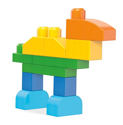MEGA BLOKS First Builders Toddler Blocks Toy Set, 150 Pieces with Storage, Blue, Ages 1+ Y5233