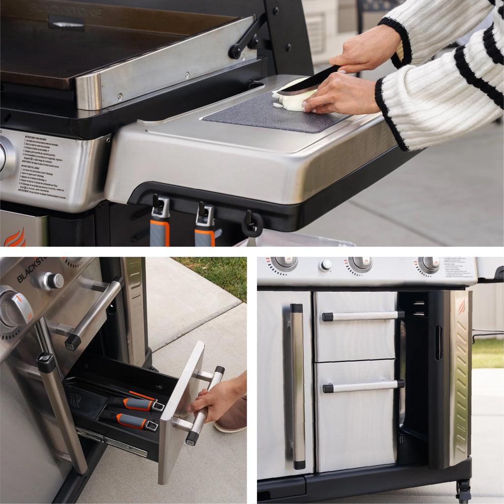 Blackstone ProSeries 4-Burner 36 Propane Griddle with Stainless Steel Cabinet J141808