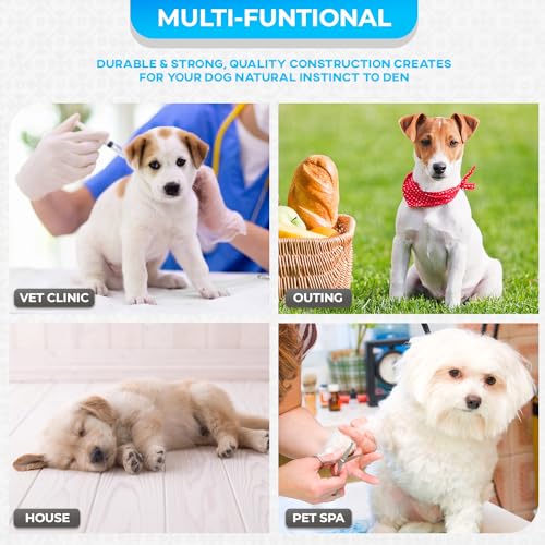 FDW Dog Crate for Large Dogs 48 Inch Folding Metal Wire Cage Double Door N1299
