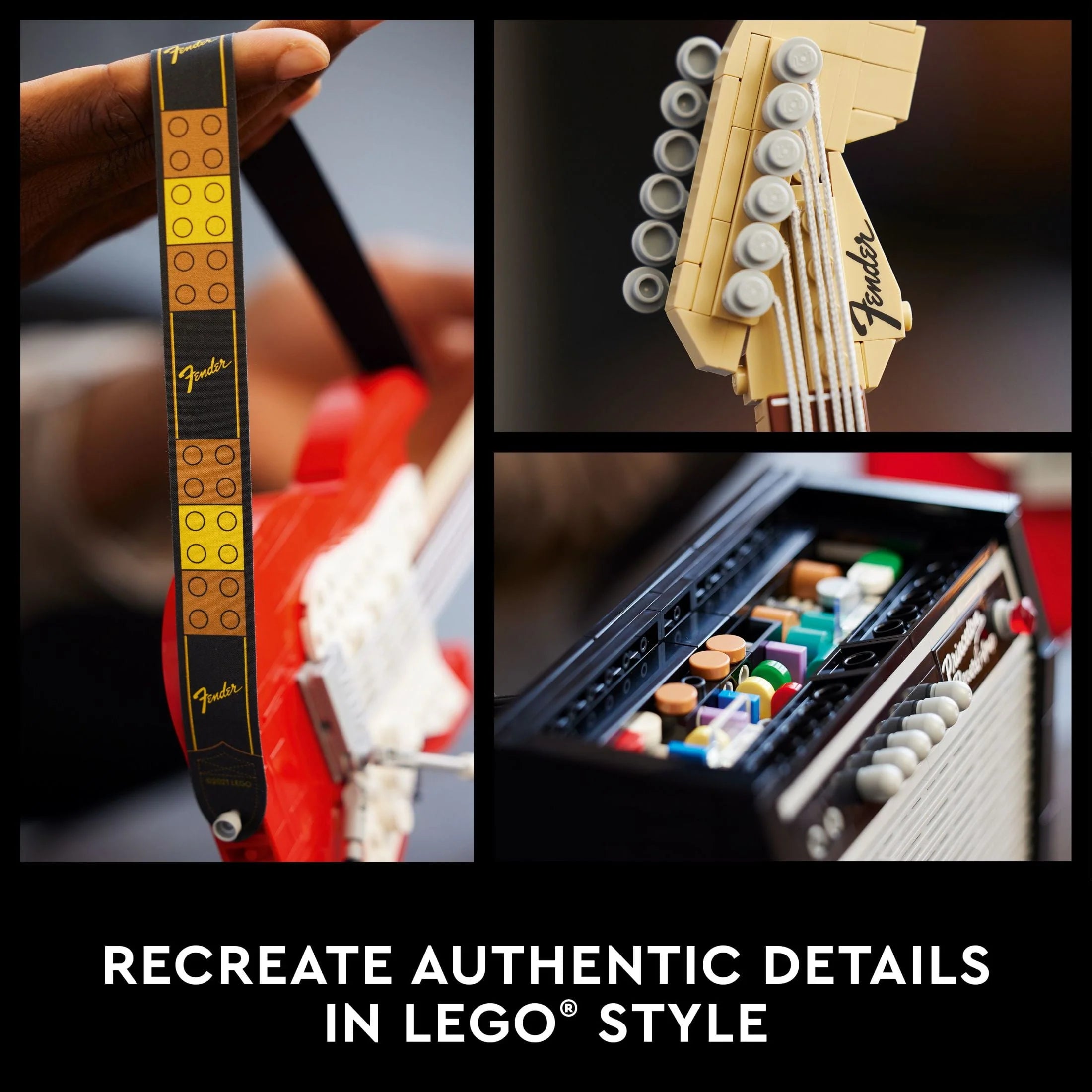 LEGO Ideas Fender Stratocaster 21329 DIY Guitar Model Building Set T594000
