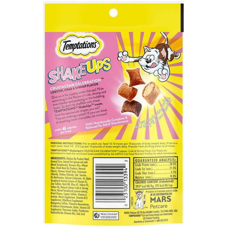 Temptations ShakeUps Crunchy and Soft Cat Treats F614