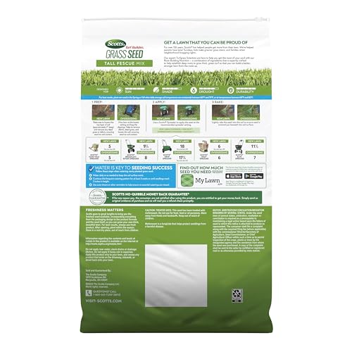 Scotts Turf Builder Tall Fescue Grass Seed Mix with Fertilizer, 5.6 lbs Z3696
